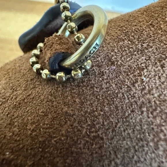 Coach Brown Suede Hobo Bag - Picture 4 of 10